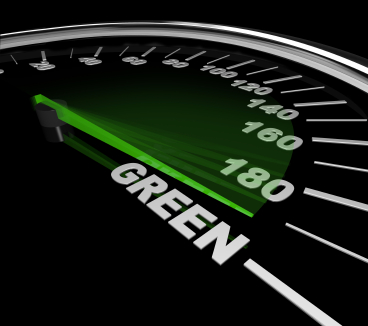 Green Car - Speedometer